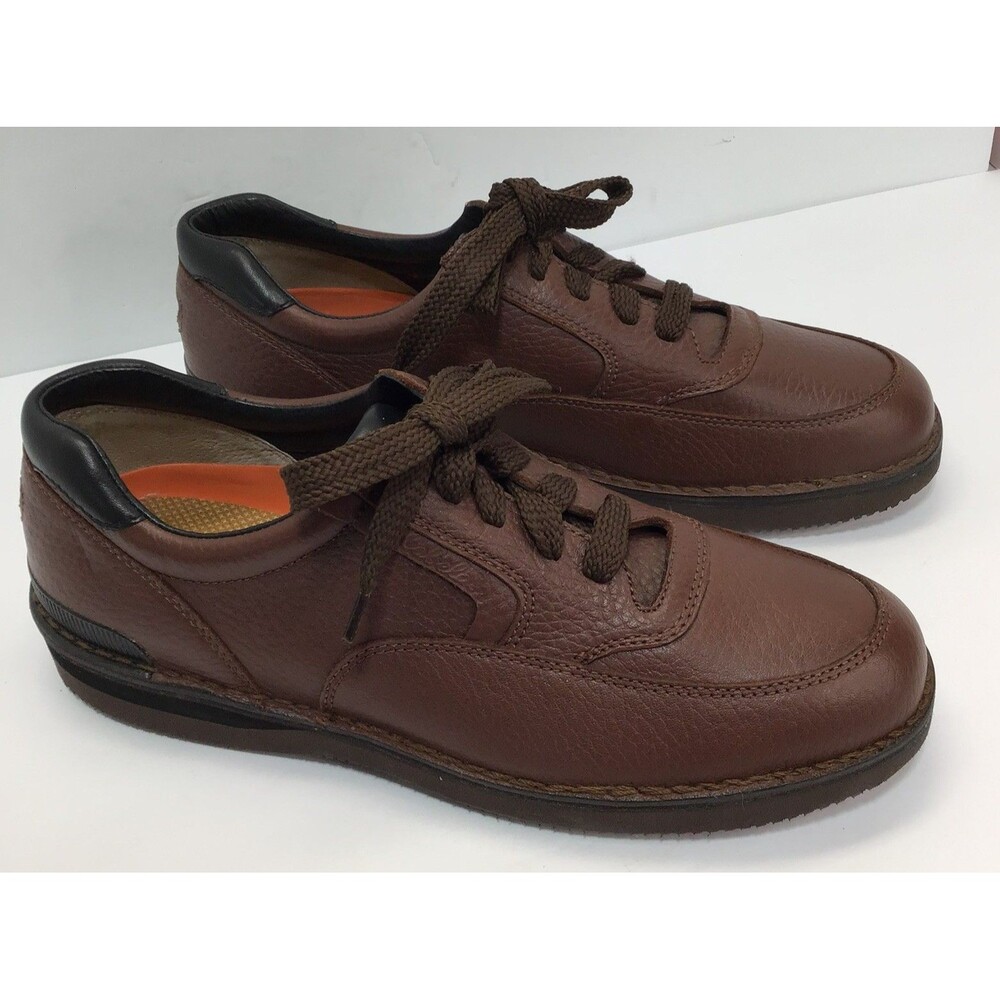 Cabela's Men's Oxfords Brown Size 12 Leather Walking Comfort Shoe Vibram 82-1079